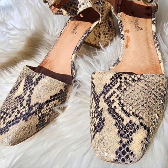 Free People Bardot Snake mary Jane's 38/7.5-8 - Picture 13 of 16